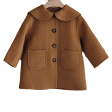 Load image into Gallery viewer, Y7335SE-Large lapel single-breasted high-end baby coat (pre-sale and delivery in early December)