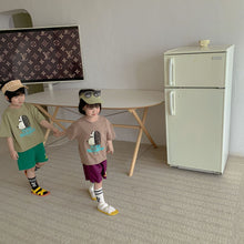 Load image into Gallery viewer, X90269TG-Children's summer suit girls sports 2022 new pure cotton little boy cartoon casual baby short-sleeved two-piece suit