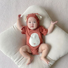 Load image into Gallery viewer, 32320LS-Summer Korean style deer shape short-sleeved bodysuit + hat two-piece set