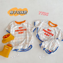 Load image into Gallery viewer, TY47DS-Summer Korean FAVORITE DAY Printed Short Sleeve Suit & Dress