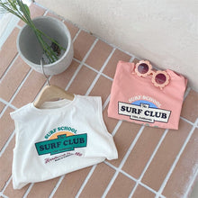 Load image into Gallery viewer, 24D1436PCW- Korean version of the letter printing personality simple casual parent-child tops