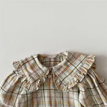 Load image into Gallery viewer, 24D1499SE-ins Korean fashion autumn new tops for girls and babies with fashionable lace lapel bottoming long-sleeved casual shirt