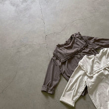 Load image into Gallery viewer, 24D207SE-Children's ins Korean spring new tops for girls and babies with fashionable ladies' style, lapel and ear-shaped parent-child t-shirts