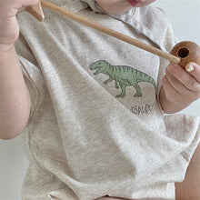 Load image into Gallery viewer, 24D995LS-ins Korean version of the new summer baby jumpsuit male and female baby soft and comfortable cute fart dinosaur romper