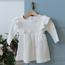 Load image into Gallery viewer, 24D1701DS-Autumn Korean style lotus leaf lace stitching skirt long sleeve dress