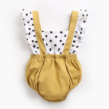 Load image into Gallery viewer, BRW9113LS-Summer Polka Dot Triangle Climbing Suit 
