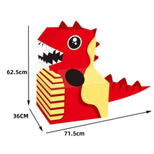 將圖片載入圖庫檢視器 6623AC-萬聖節穿戴式兒童紙盒飛機玩具紙箱恐龍DIY幼兒園手工製作戶外遊戲玩具
