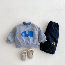 將圖片載入圖庫檢視器 ZDY5259SE-冬季卡通衛衣｜半高領加厚上衣
