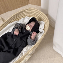 將圖片載入圖庫檢視器 Y9622LS-春夏季嬰兒單排扣背帶長版連身爬服&amp;兩件套&amp;三件套
