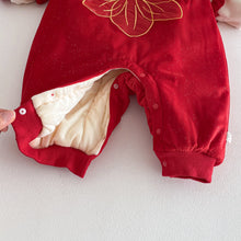 將圖片載入圖庫檢視器 ZDL5690LS-冬季金魚拜年連身衣｜中國風夾棉爬服
