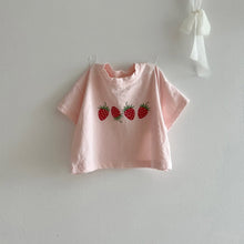 Load image into Gallery viewer, Y7605SE-夏季｜短袖上衣｜草莓印花
