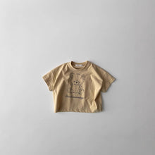 Load image into Gallery viewer, 51417SE-Summer bear print crew neck top 
