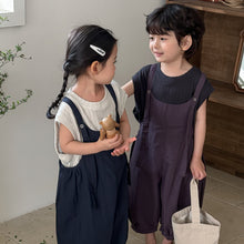 Load image into Gallery viewer, 25X46LS-夏季｜棉布純色｜背帶燈籠褲
