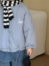 將圖片載入圖庫檢視器 DK250688PA-秋冬季抓絨假兩件牛仔款褲
