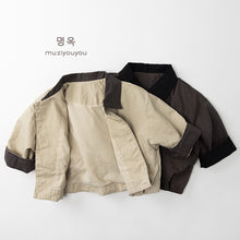 將圖片載入圖庫檢視器 26002SE-春季森系風兒童純棉休閒外套
