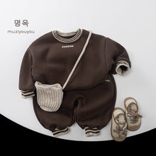 將圖片載入圖庫檢視器 25229PA-冬季SUNDAY刷絨束腳厚棉質長褲
