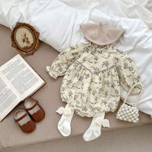 Load image into Gallery viewer, K2772LS-Autumn Corduroy Floral Long Sleeve Triangle Bodysuit 

