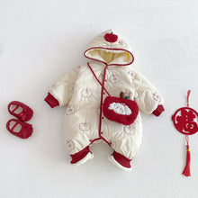 Load image into Gallery viewer, ZDL5677LS-冬季刺繡連身衣｜拜年加厚爬服
