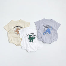Load image into Gallery viewer, 51409LS-Summer Korean style short-sleeved dinosaur bodysuit 
