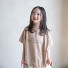 Load image into Gallery viewer, Y7539SE-夏款短袖小恐龍印花不規則領短袖寬鬆上衣
