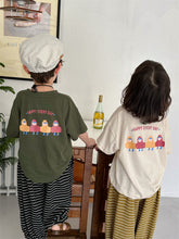 將圖片載入圖庫檢視器 24X06SE-夏季後背四小人印花短袖T
