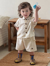 將圖片載入圖庫檢視器 M627149TG-夏季｜棉麻刺繡｜襯衫套裝
