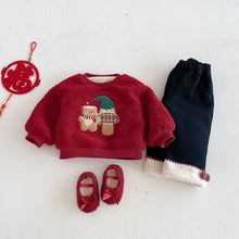 將圖片載入圖庫檢視器 ZDK5708PA-冬季超萌蝴蝶結加絨牛仔長褲
