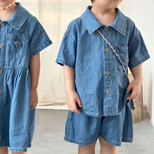 將圖片載入圖庫檢視器 XQ260836TG-夏季牛仔兄妹套裝
