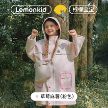 將圖片載入圖庫檢視器 LK2241030SE-Lemonkid質感素色雨衣
