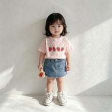 Load image into Gallery viewer, Y7605SE-夏季｜短袖上衣｜草莓印花

