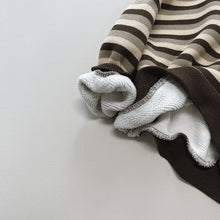 將圖片載入圖庫檢視器 23161SE-冬季韓系條紋加絨上衣
