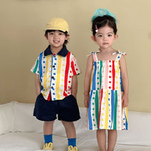 Load image into Gallery viewer, XQ260731TG-夏季｜波點印花｜襯衫套裝
