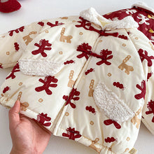 將圖片載入圖庫檢視器 ZDW5692SE-冬季滿版小馬印花加厚夾棉外套
