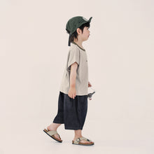 Load image into Gallery viewer, S097SE-夏日撞色圓領短袖上衣

