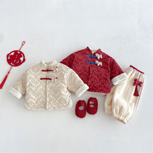 將圖片載入圖庫檢視器 ZDW5709SE-冬季中國風繡線小馬夾棉外套
