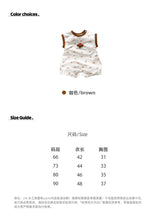 Load image into Gallery viewer, 629103LS-夏季｜小狗滿印｜嬰兒無袖連身哈衣
