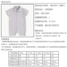 將圖片載入圖庫檢視器 BRS1084LS-夏款韓版翻領格紋短袖襯衫爬服
