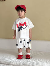 將圖片載入圖庫檢視器 XZ260892TG-夏季運動風短袖短褲套裝
