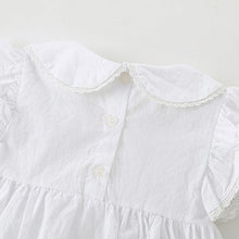 將圖片載入圖庫檢視器 9244SE-夏裝歐美中小童裙擺式圓領上衣
