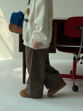 將圖片載入圖庫檢視器 2025D80PA-冬季韓版豹紋加絨直筒長褲
