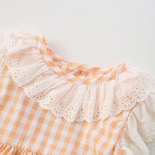 Load image into Gallery viewer, &lt;Taiwan Pavilion&gt; 8229DS-malwee summer European and American children&#39;s casual plaid dress 
