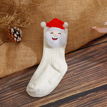 將圖片載入圖庫檢視器 026AC-INS聖誕系列嬰幼兒中筒防滑襪(三雙起批)
