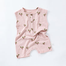 Load image into Gallery viewer, D24330LS-Summer thin Nordic style baby short-sleeved cotton crawling clothes 
