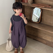 Load image into Gallery viewer, 25X46LS-夏季｜棉布純色｜背帶燈籠褲
