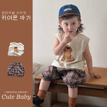 Load image into Gallery viewer, M627035TG-夏季｜卡通無袖｜短褲套裝
