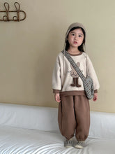 Load image into Gallery viewer, DZ250642TG-秋冬季動物拼布加絨運動兩件套裝
