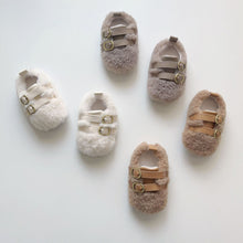 將圖片載入圖庫檢視器 X986AC-冬季加絨毛毛保暖軟底鞋
