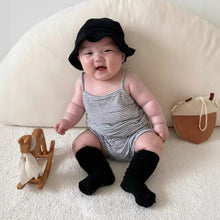 Load image into Gallery viewer, Y8531TG-Summer boys and girls pure cotton retro striped camisole + shorts set 
