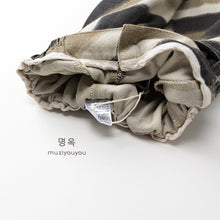 將圖片載入圖庫檢視器 26029PA-春季條紋寬鬆休閒長褲
