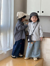 將圖片載入圖庫檢視器 CC260843SE-春秋季純棉條紋長袖襯衫
